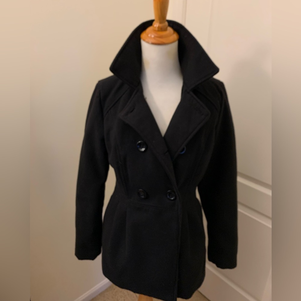 Black pea coat
